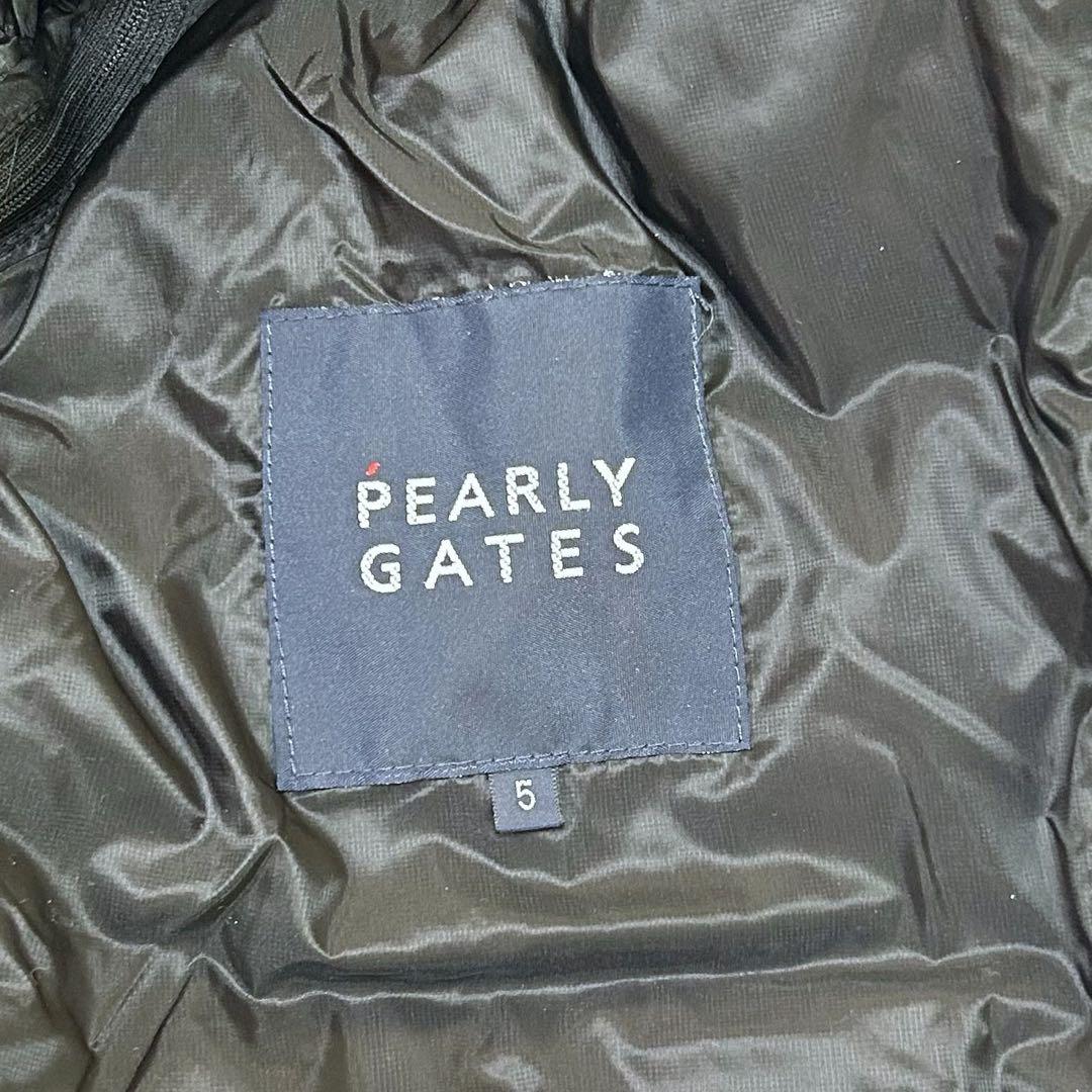 24s PEARLY GATES ストレッチ リボンストライプエンボス ダウン