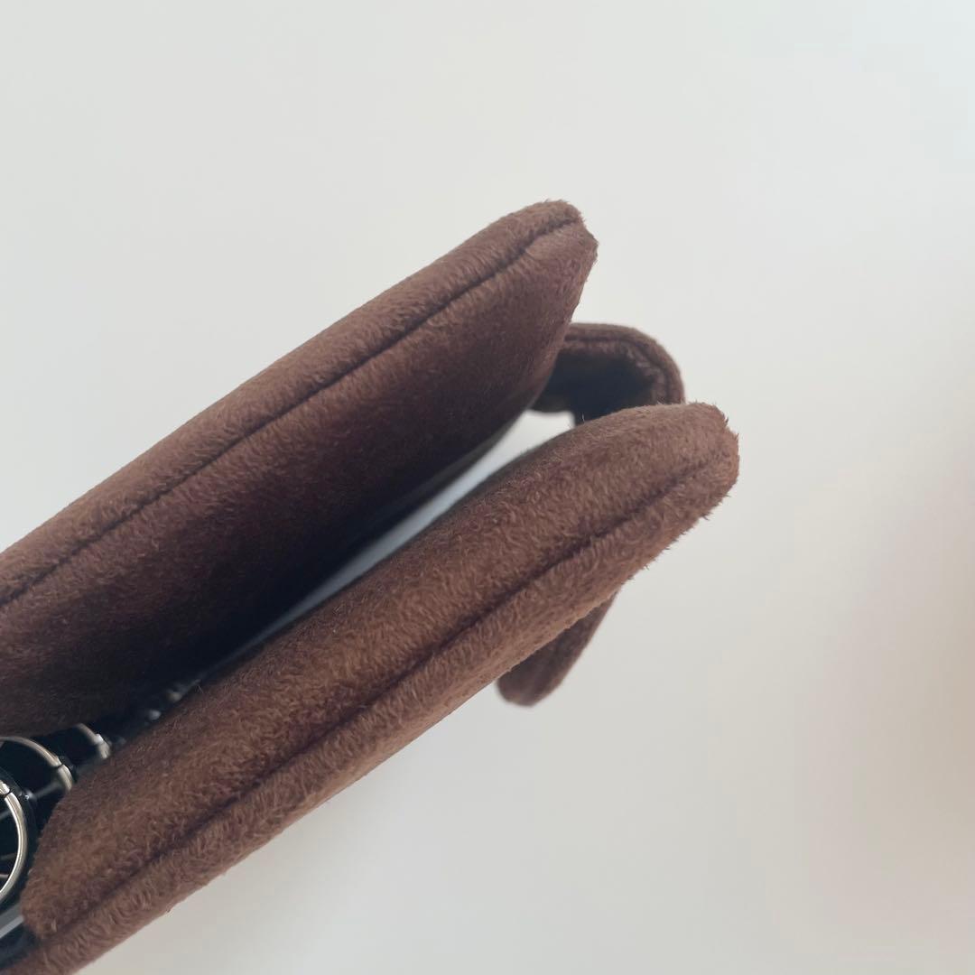 早い者勝ち　韓国　バインダー　カバー　貯金　現金管理　ブラウン　スウェード