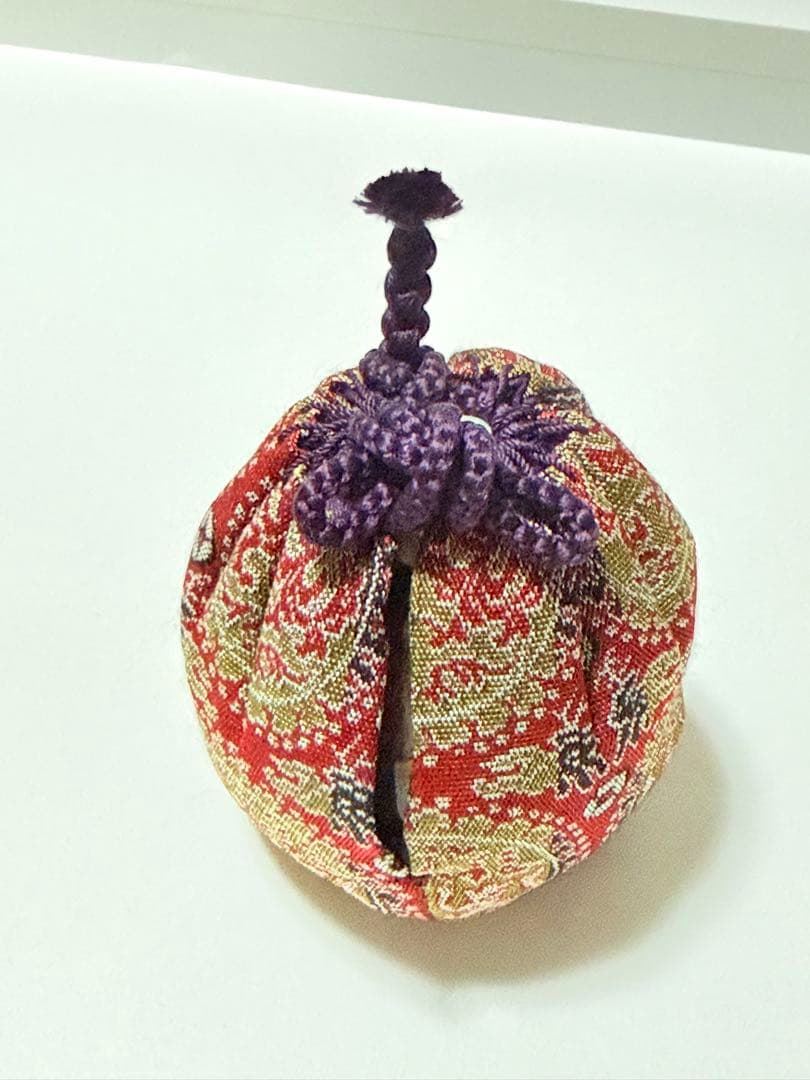 唐物　茄子茶入 茶器 茶入 陶器 茶道具 仕覆付　龍村美術織物製、円文白虎朱雀錦