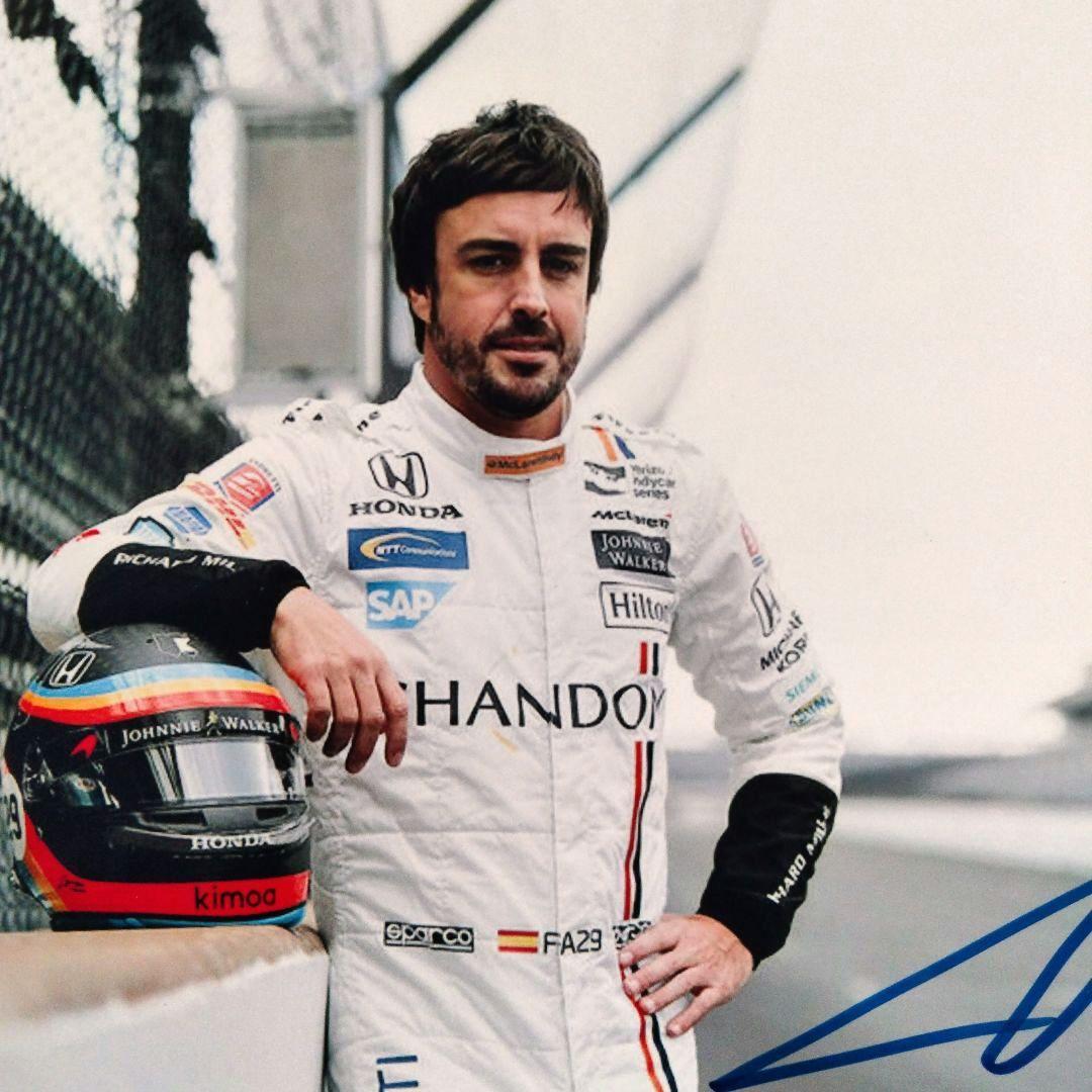フェルナンド・アロンソ直筆サイン入り超大型写真…Fernando Alonso