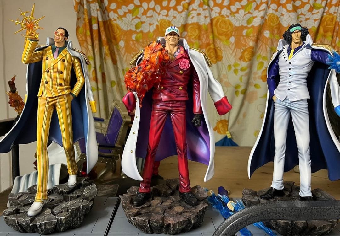 ワンピース 海軍 赤犬 青雉 黄猿  フィギュア ガレージキット