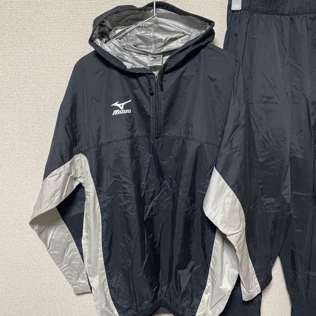 ミズノ(MIZUNO) サウナスーツ 減量着 ブラック×シルバー Mサイズ