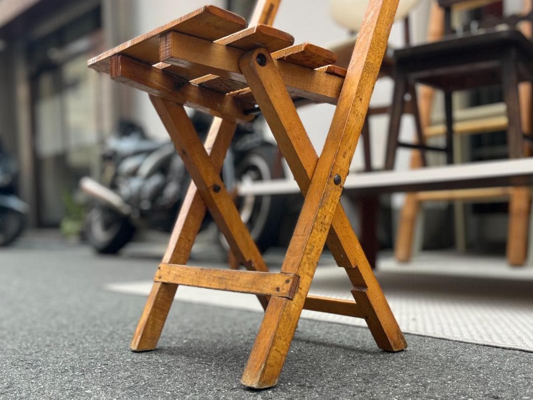 フランスヴィンテージ☆フォールディングチェア／ヴィンテージチェア／アウトドア