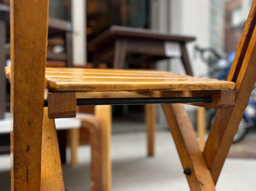 フランスヴィンテージ☆フォールディングチェア／ヴィンテージチェア／アウトドア