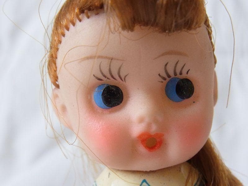 【美品】フラフープガール 1950年代 箱付き ゼンマイ ブリキ (検)ソフビ