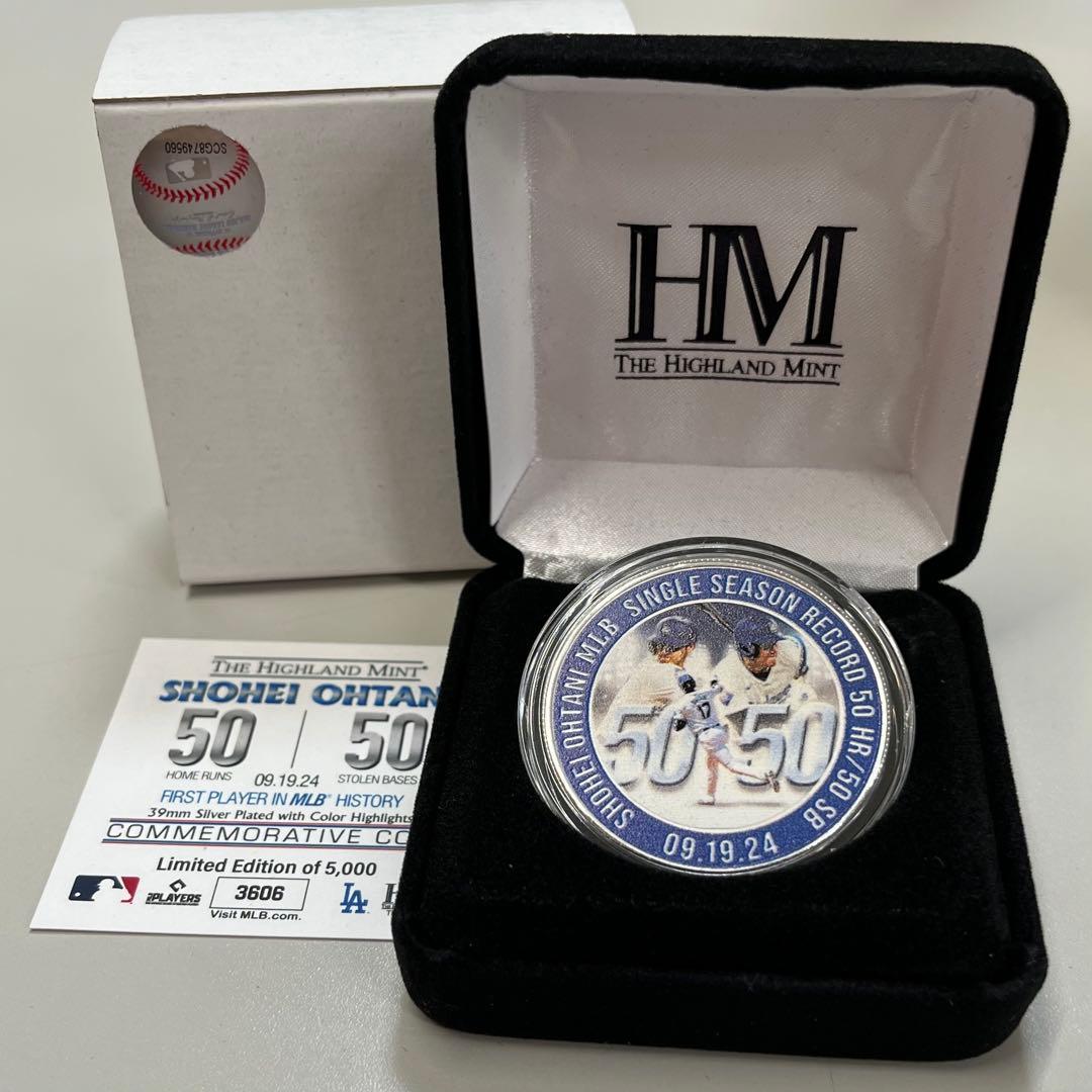 大谷選手ドジャース 50-50 達成記念 MLB公式3606/5000個完売品
