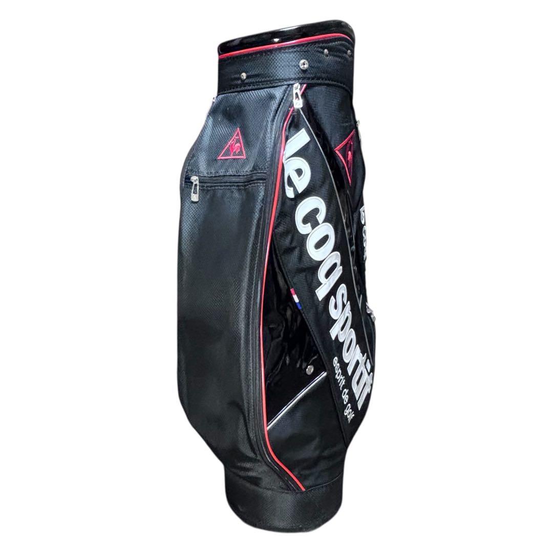 ルコックスポルティフ ゴルフ スタンドバッグ　ブラック/レッド 軽量