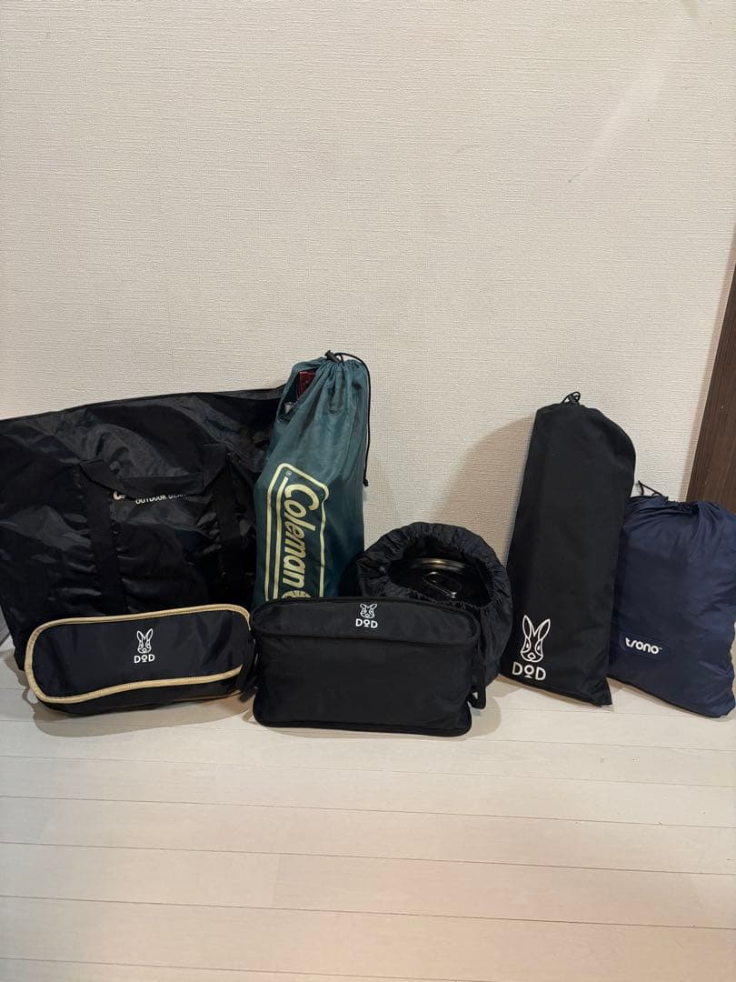 DOD中心キャンプギアセット　すぐ使えるフルセット！