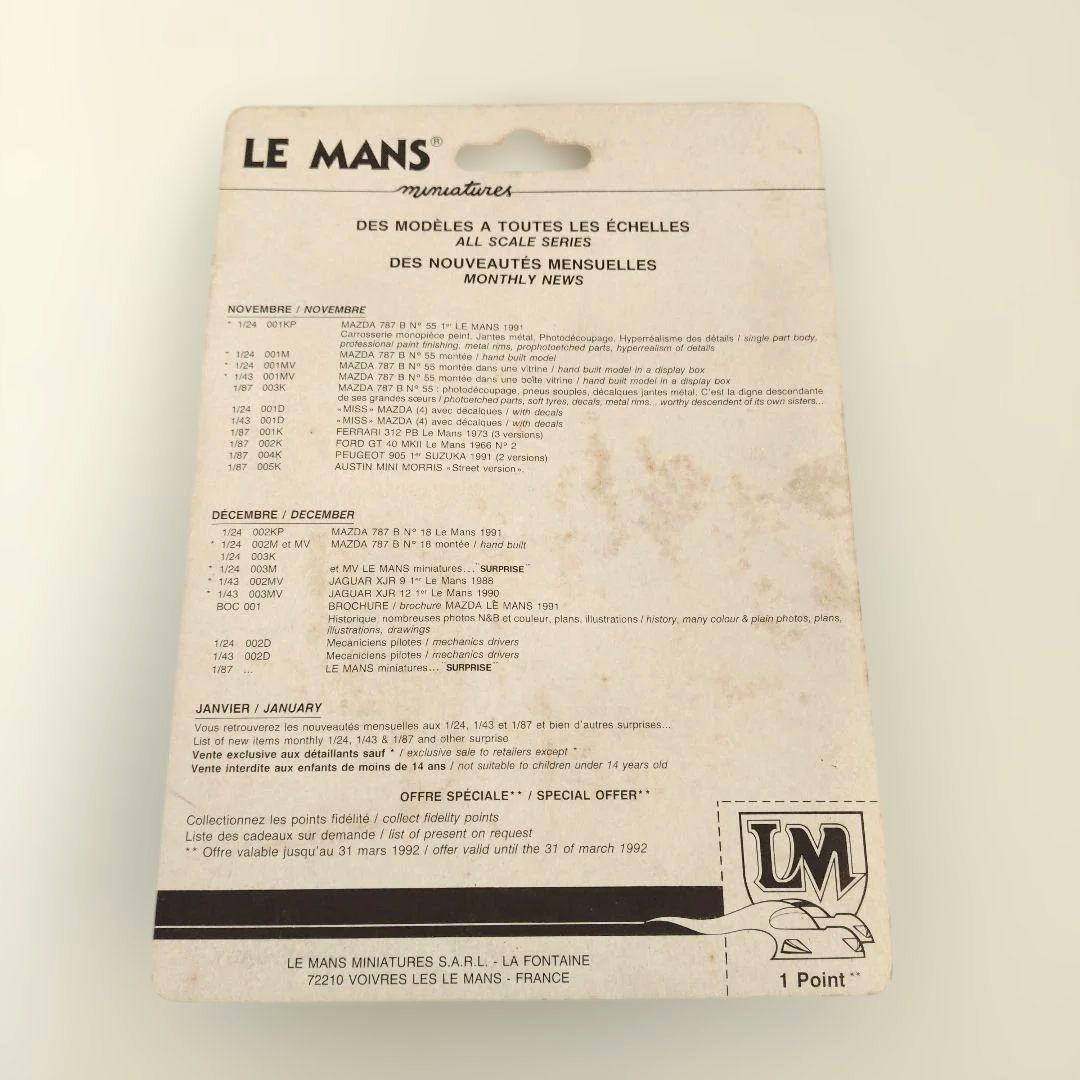 1/87 ダッジバイパー DODGE VIPER ル・マン ミニチュア 3種