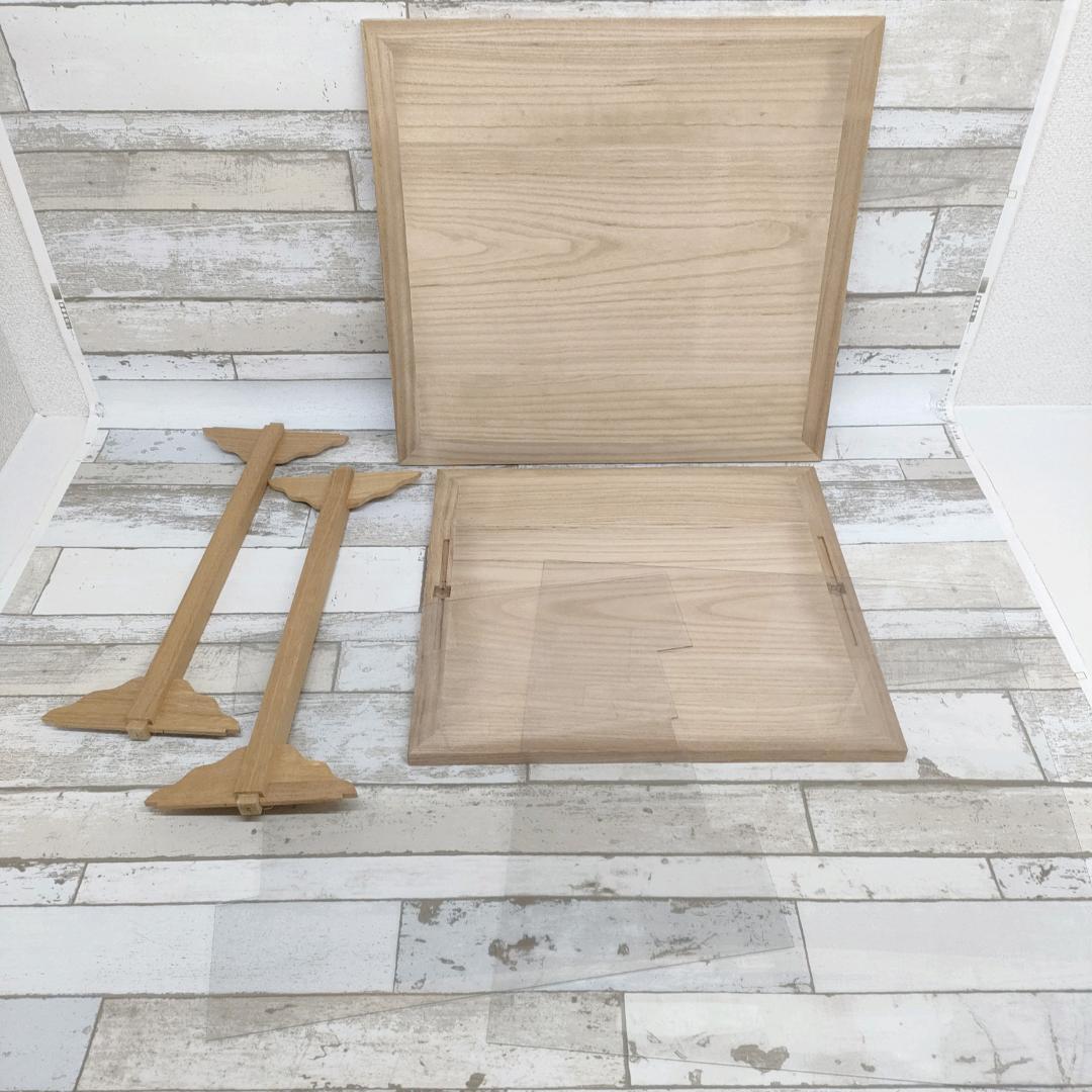 K86 茶道具 四方棚 利休好写 幸斎 組立 桐木地 タナピタット付