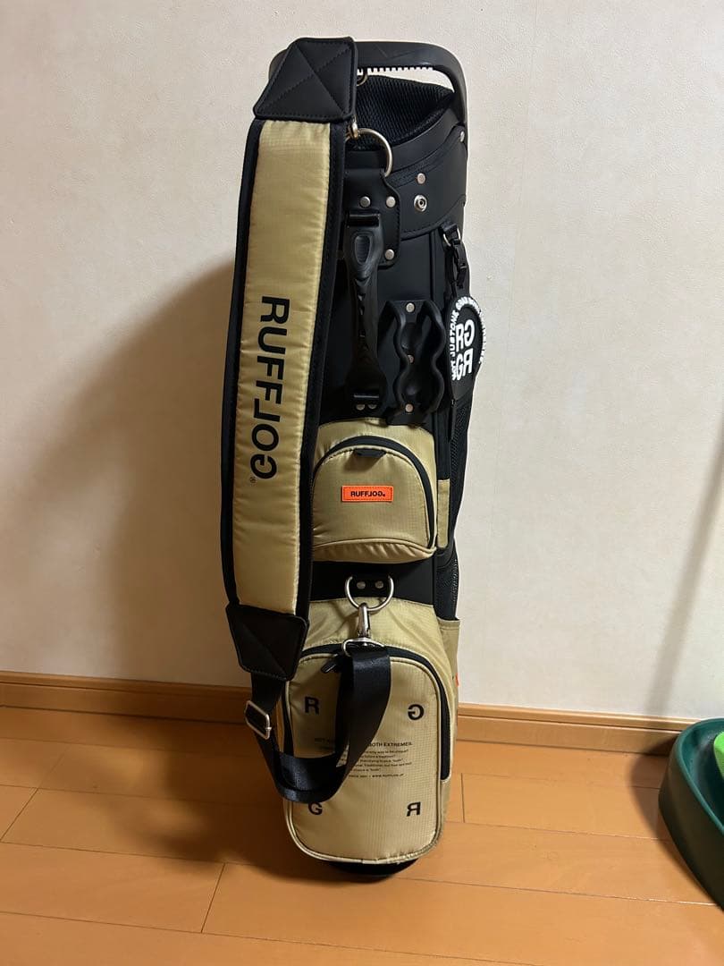 からしさん専用‼️RUFFLOGキャディバッグ ベージュ/ブラック