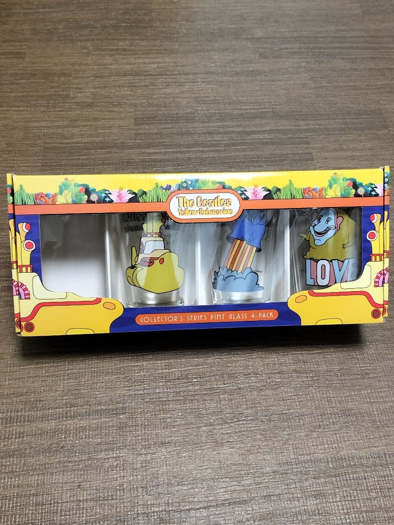 The Beatles タンブラー イエローサブマリン ヴィンテージ ハンカチ付