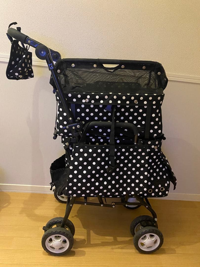 【大幅値下げ】マザーカート♥プレミアム♥2段♥ドット柄♥