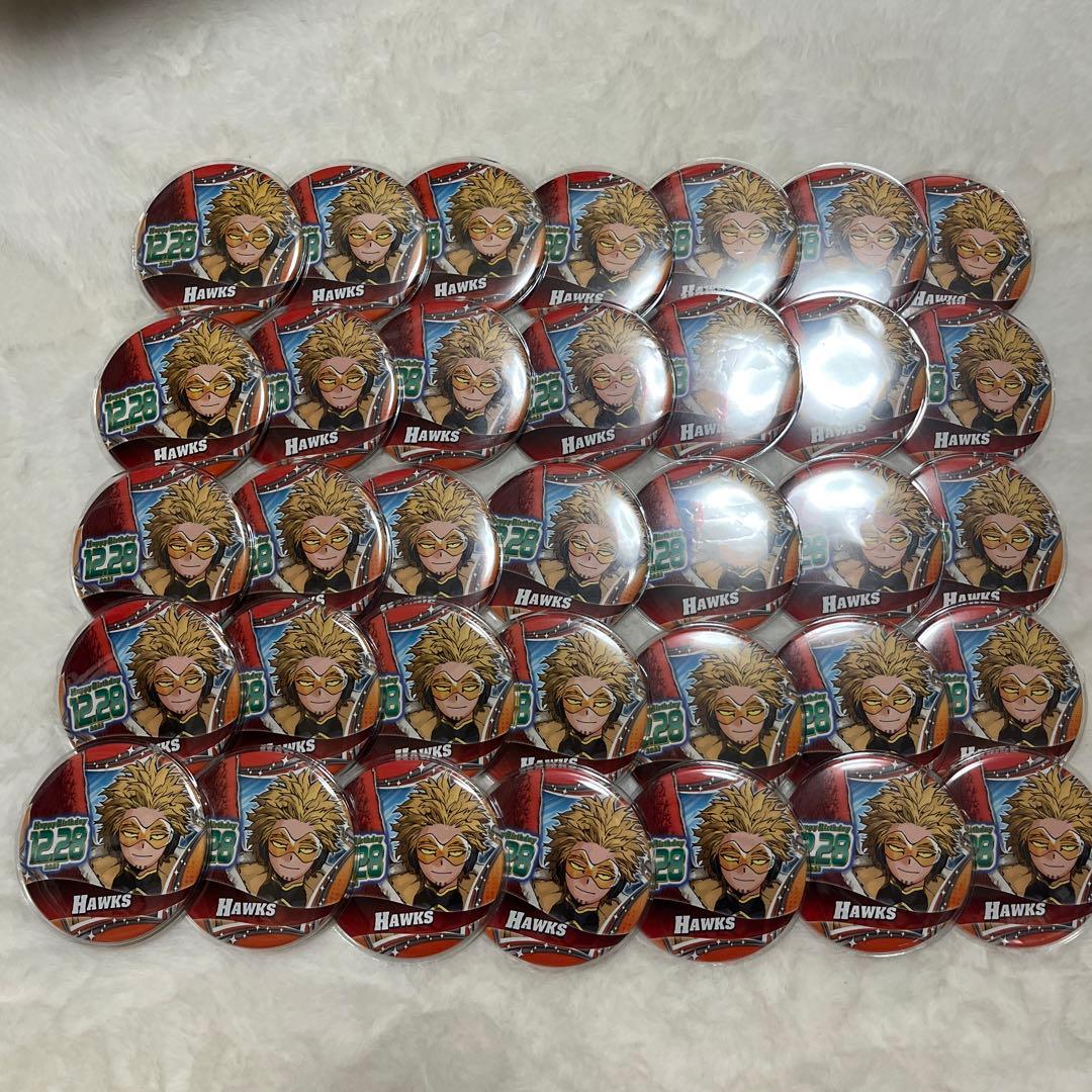 ヒロアカ　ホークス　バースデー缶バッジ　2021 35個セット