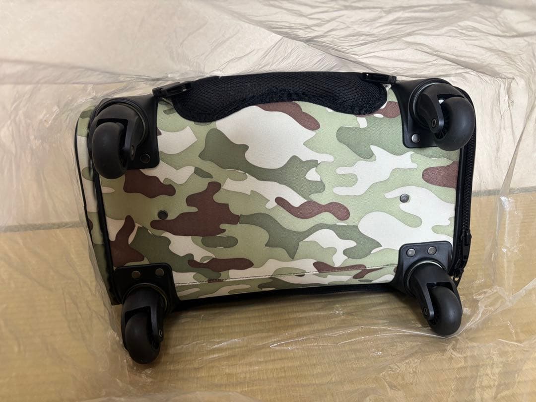 迷彩デザイン キャリーバッグ 小型犬