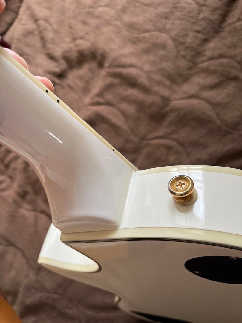 【調整済】epiphone Lespaul Custom pro white