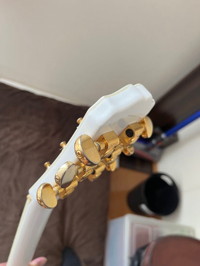 【調整済】epiphone Lespaul Custom pro white