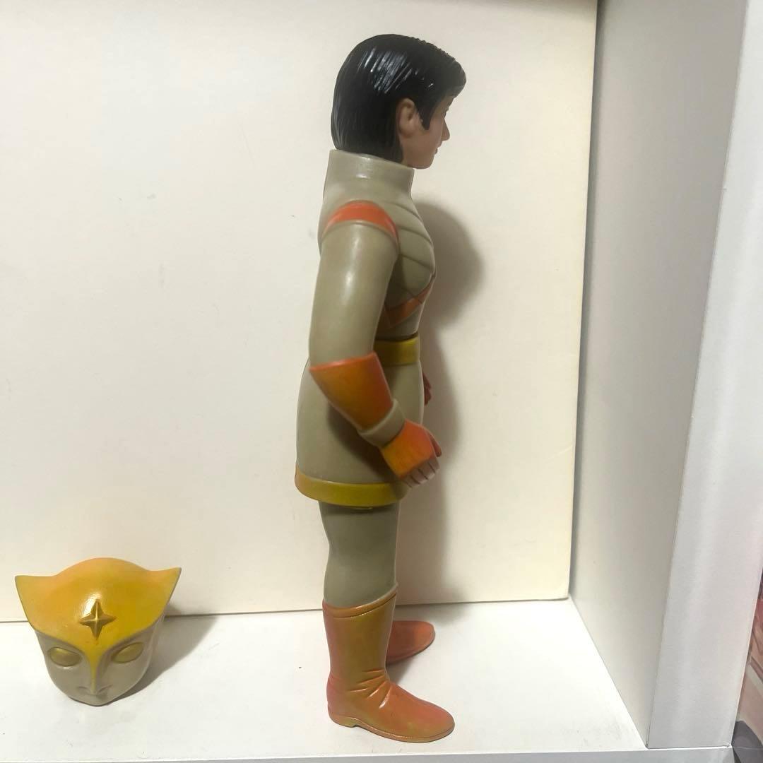 ブルマァク製 トリプルファイター オレンジファイター ソフビ フィギュア 当時物