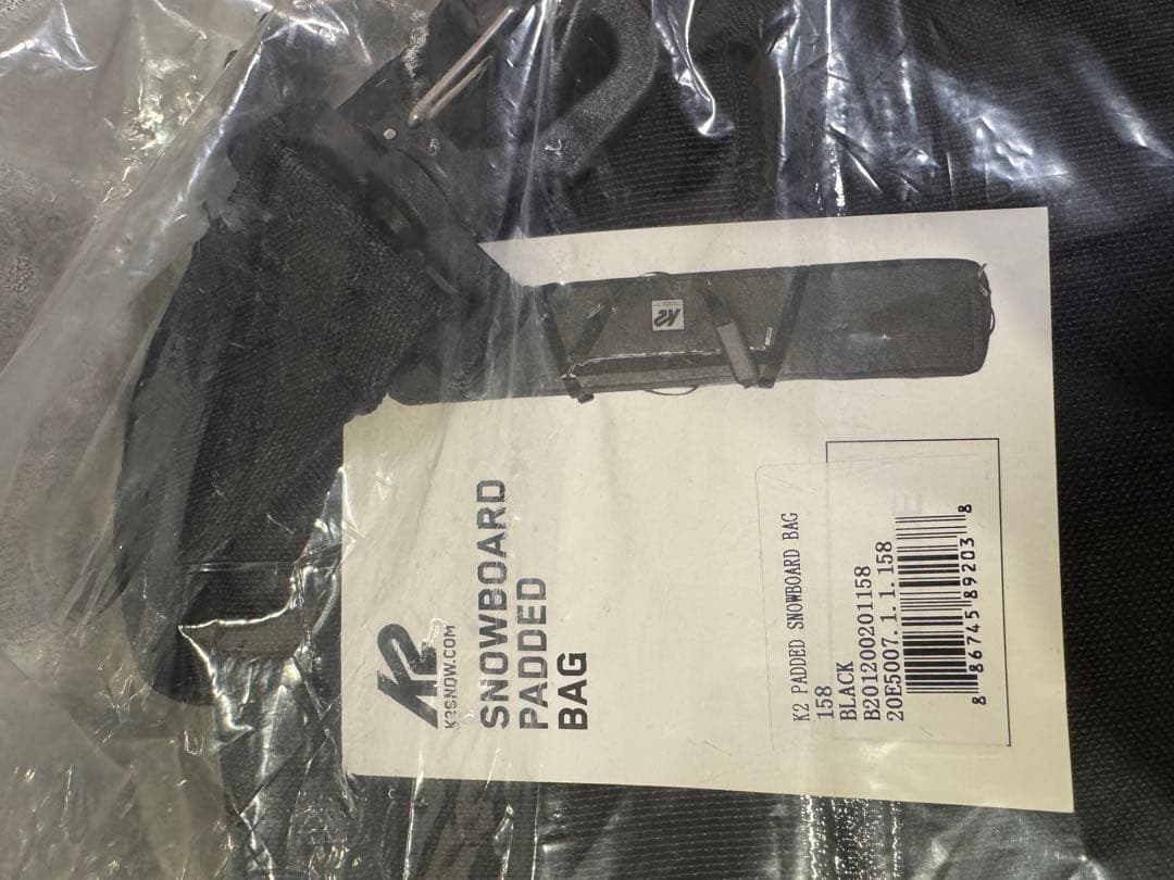 K2 Padded board Bag 158cm ブラック