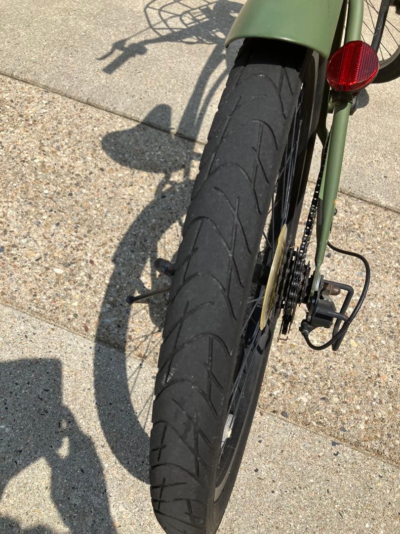 【引き取り限定】KB ビーチクルーザー オリーブ 24インチ