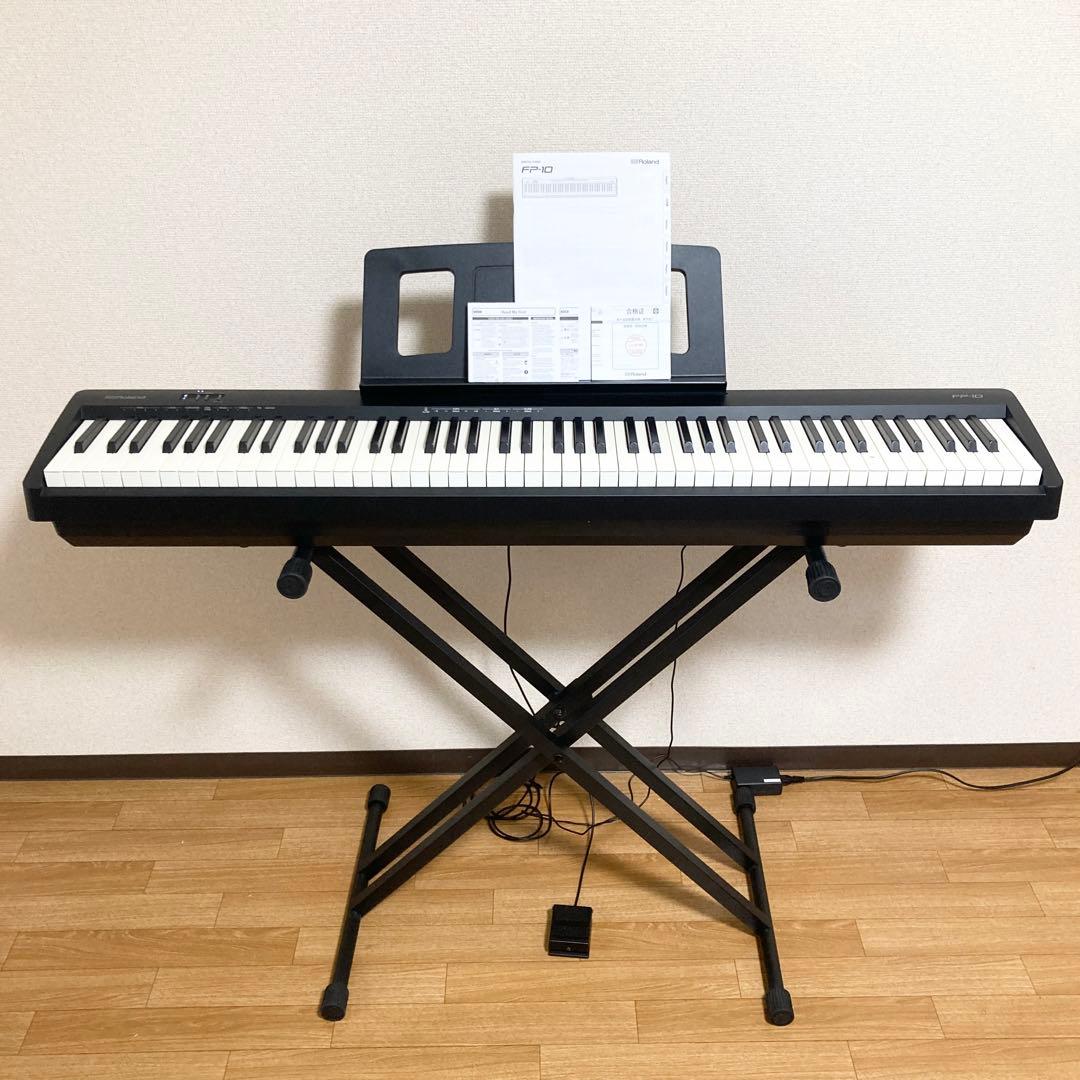 極美品 Roland 電子ピアノ FP-10 2023年製 スタンド付属 88鍵
