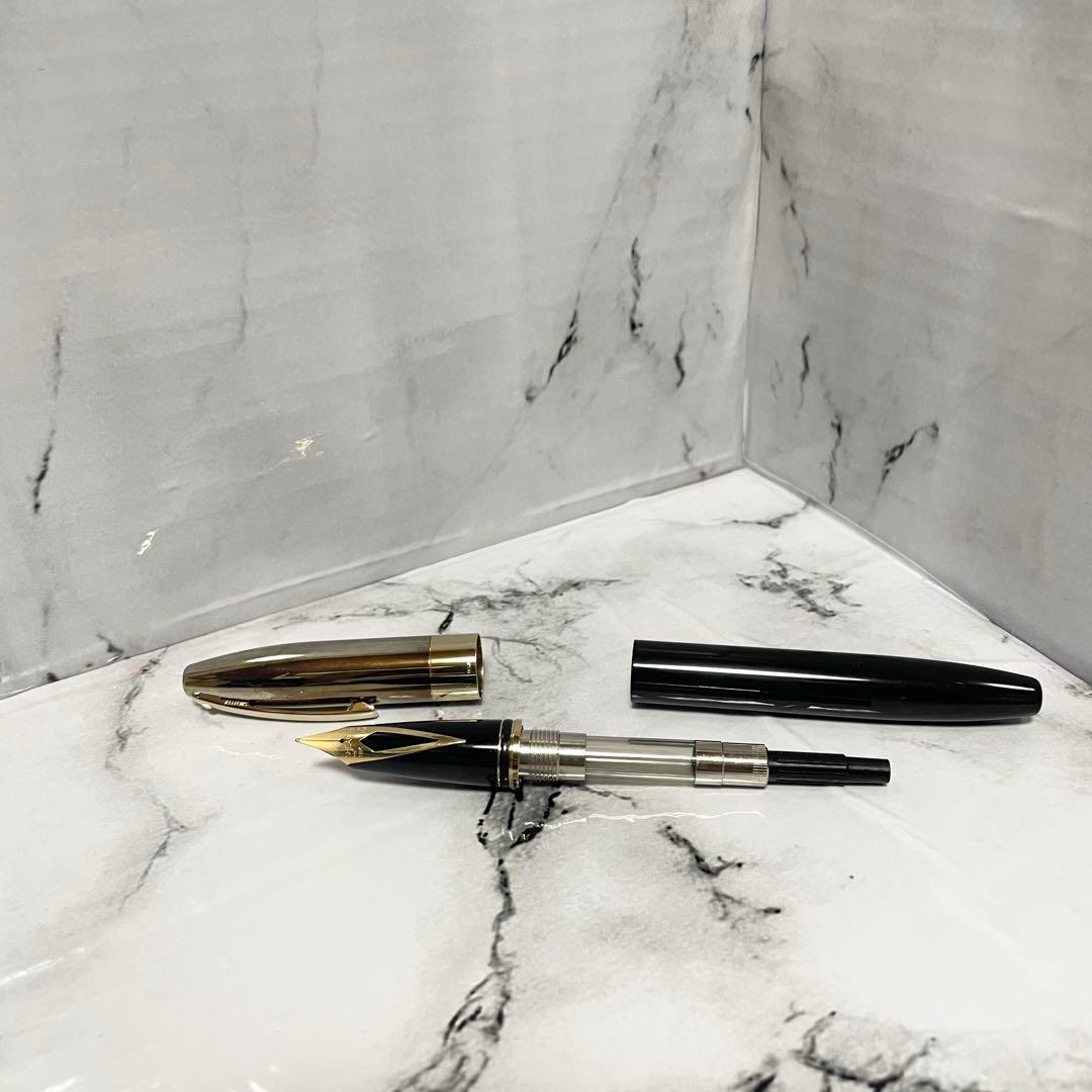☆超美品☆ SHEAFFER レガシーヘリテージ万年筆　ブラック ペン先18K