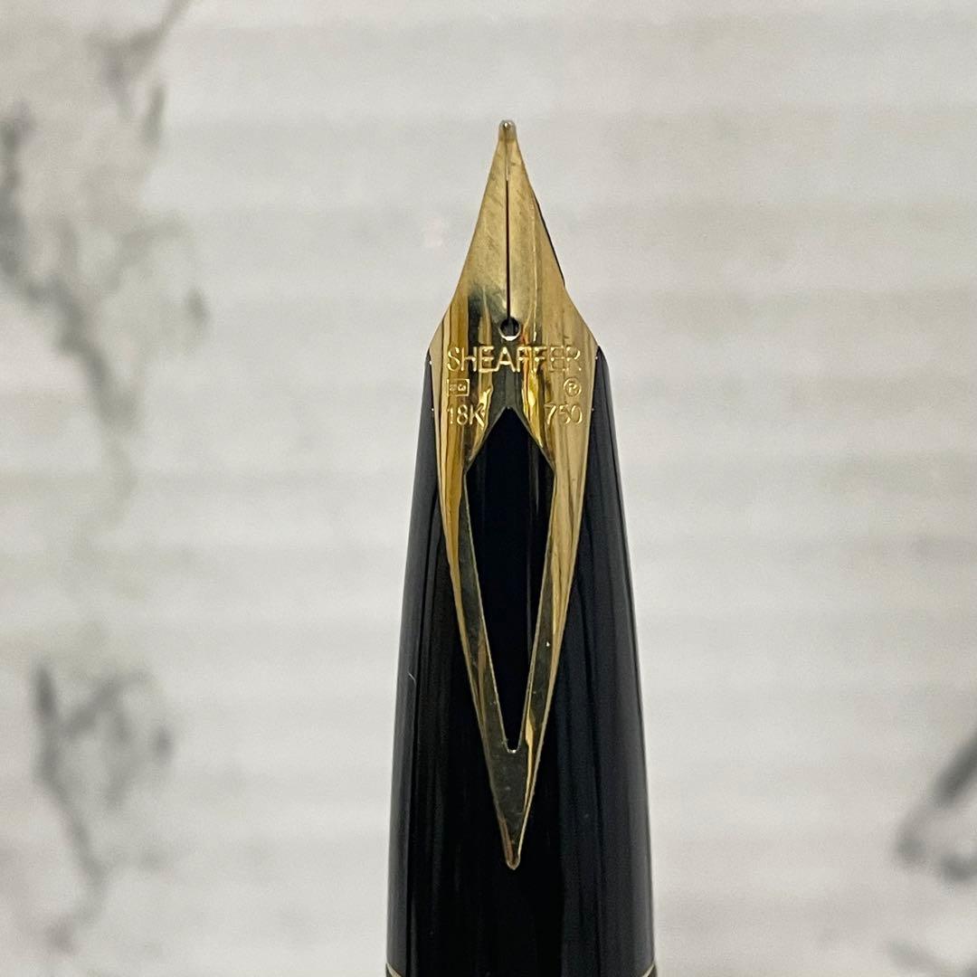 ☆超美品☆ SHEAFFER レガシーヘリテージ万年筆　ブラック ペン先18K