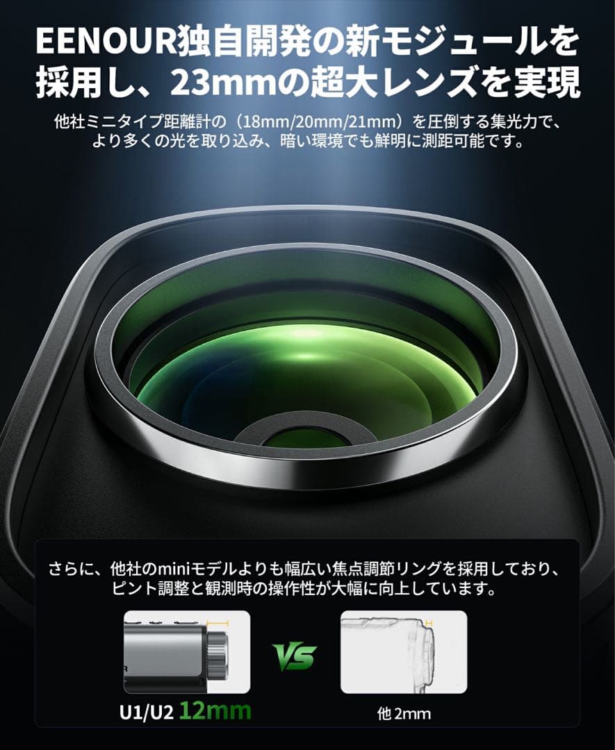 M*u様 新品U2 かゴルフ用距離計 大人気　ブラック