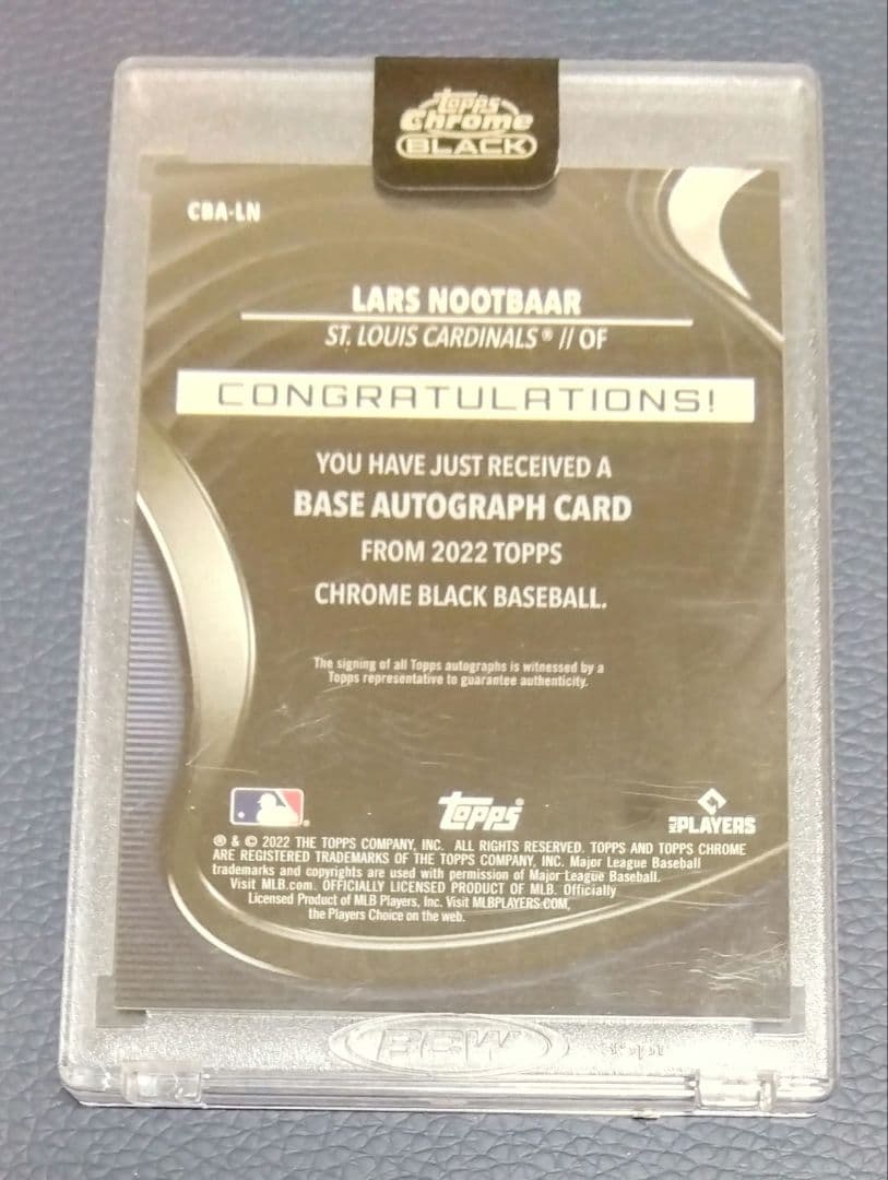 直筆サインカード / ラーズ・ヌートバー / WBC / 20