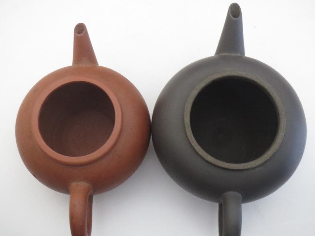 ★中国宜興　急須　4客　朱泥★煎茶道具・茶道具・唐物・紫砂・茶器