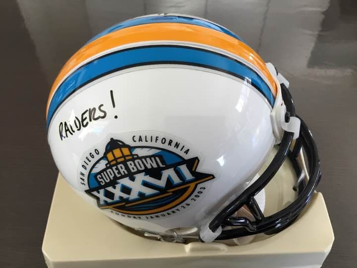 アメリカンフットボール、レイダース、ミニヘルメッツトrid dell