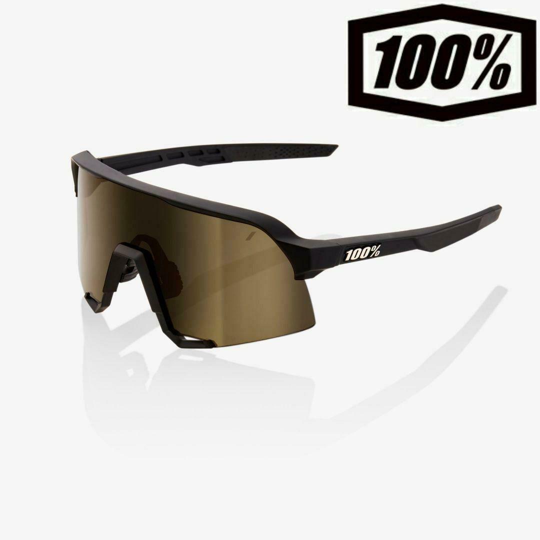 最新版 100% S3 ブラック ソフトゴールド ワンハンドレッド サングラス