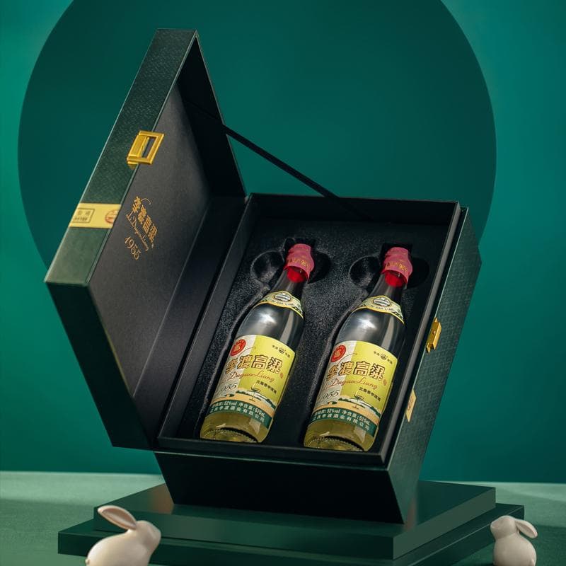 新品 珍酒李渡集団 李渡高粱1955 兎年版 52度500ml x2本 化粧袋付