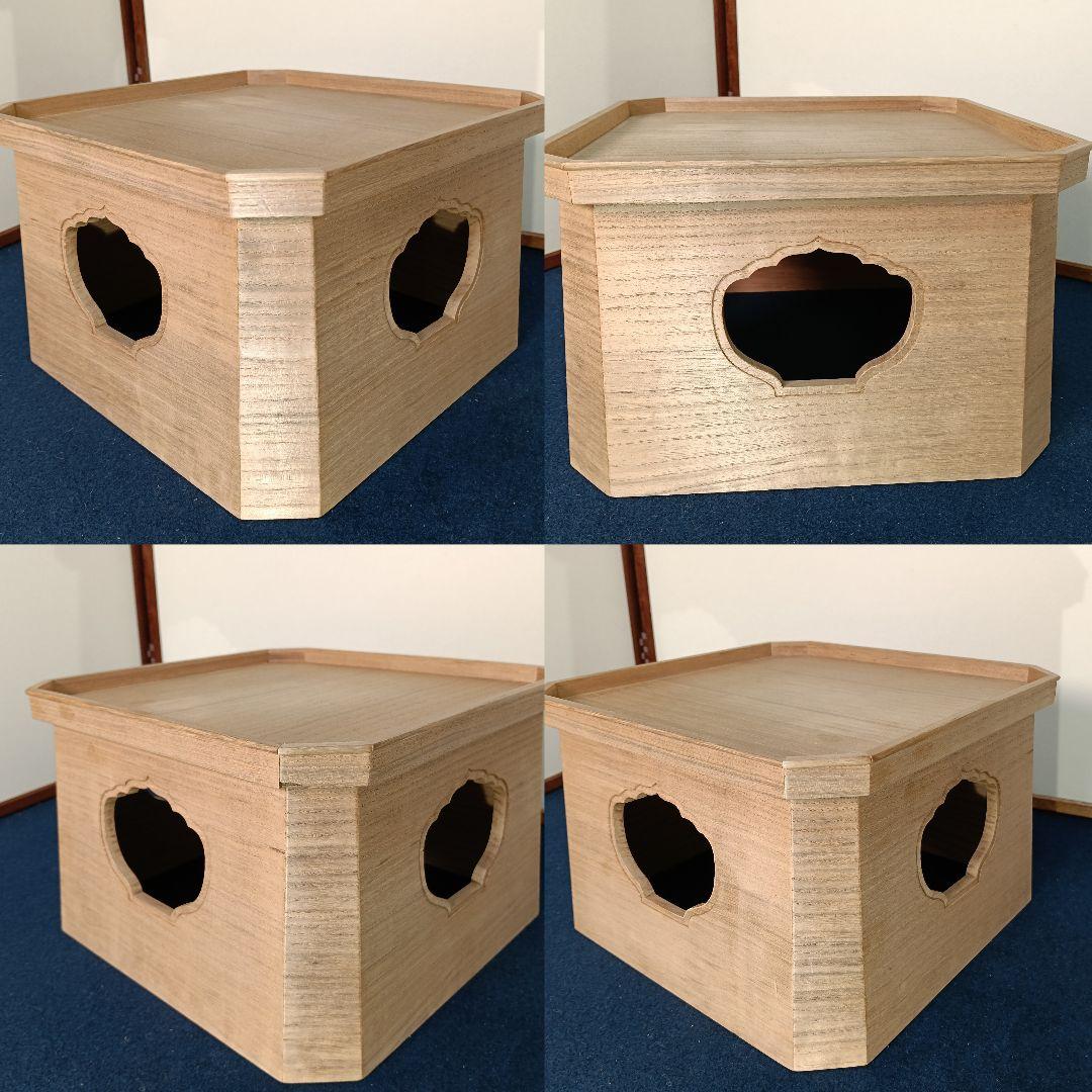 AM60 三宝 桐三宝 銘あり 共箱 茶道具 神具 置台 お供え物