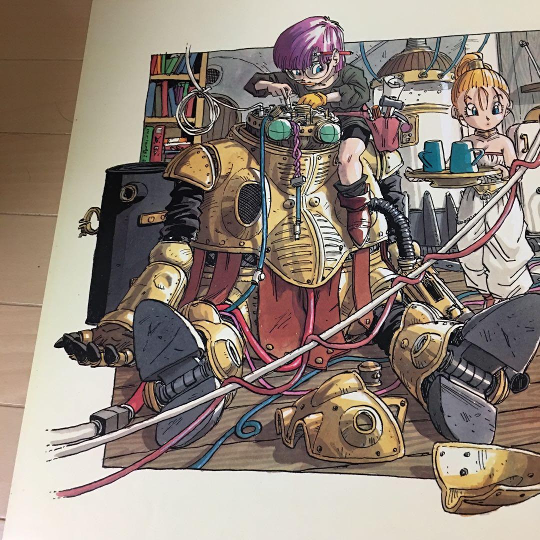 【鳥山明の世界展】クロノトリガー　ドラゴンクエスト　B2ポスター　額付き