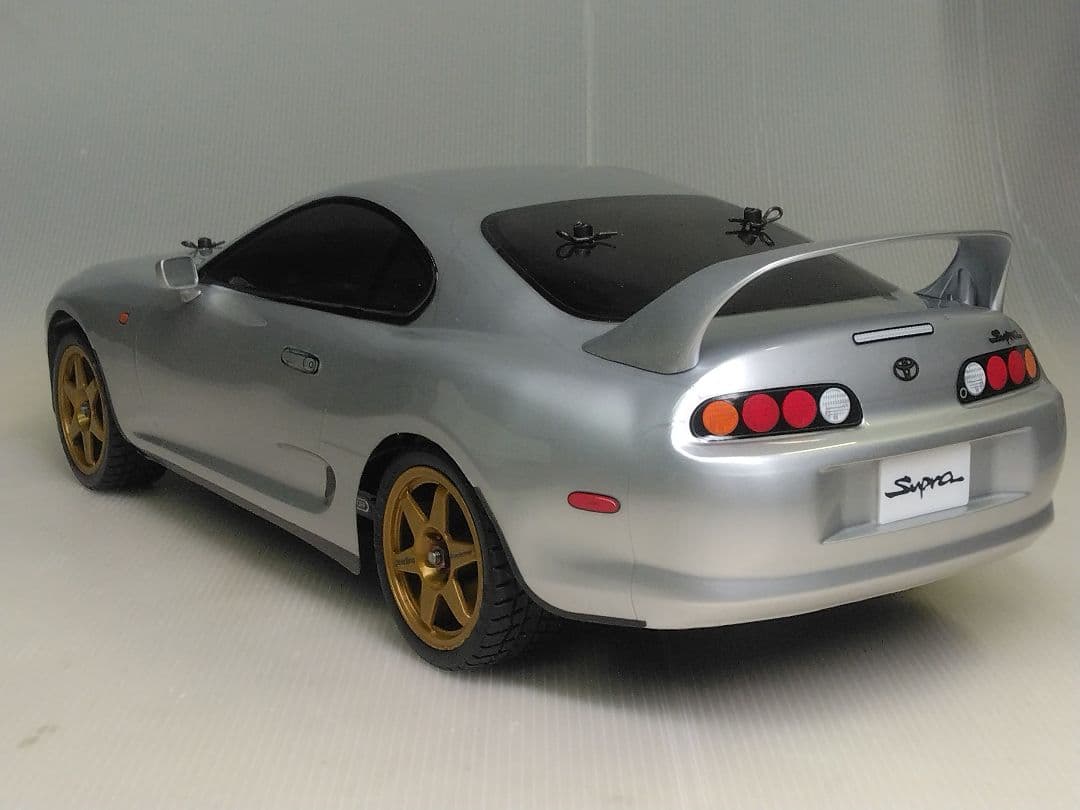 タミヤ1/10ラジコンTT01シャーシ+スープラ80ボディセット