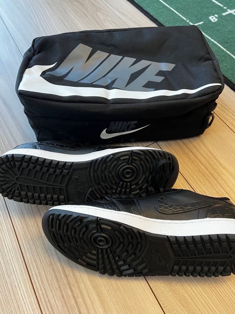 NIKE ジョーダン1 LOW ブラック 28cm.ゴルフシューズ