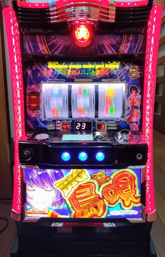 【パチスロ実機】 オリンピア★S BIG島唄30【不要機付】