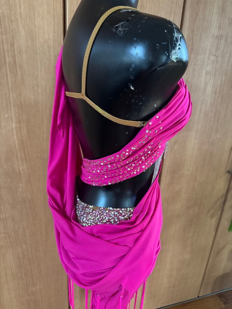 社交ダンス 競技ダンス　フリンジ付きドレス　ラテンドレス タカダンス