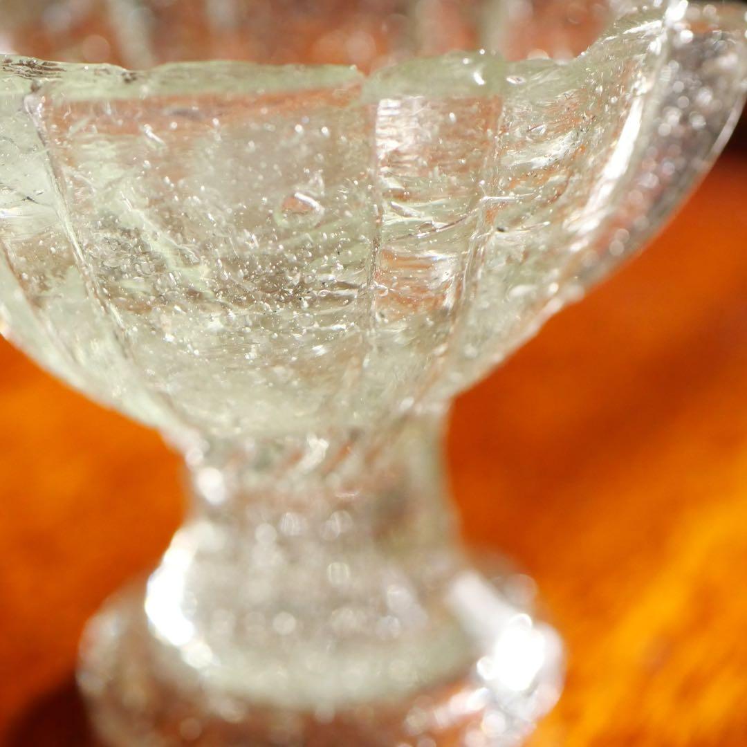 ペロペロ 装飾有り デカペロ 気泡 レトロ 昭和 和ガラス