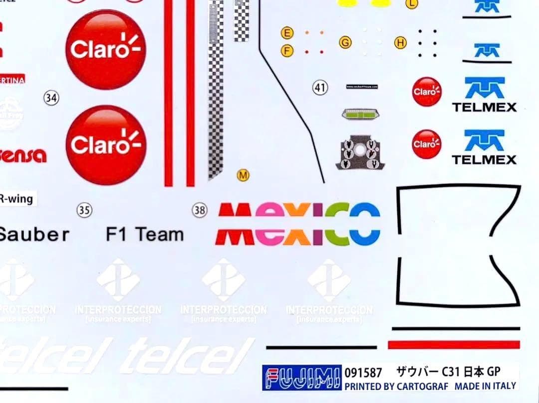 限定品 フジミ 1/20 ザウバー C31 日本GP w/レジン製ヘルメット