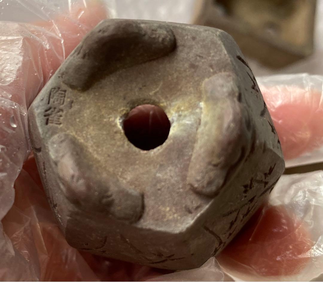 陶雀　雀　３個セット　盆栽鉢　小品　アンティーク　レトロ　(A9・10・11)