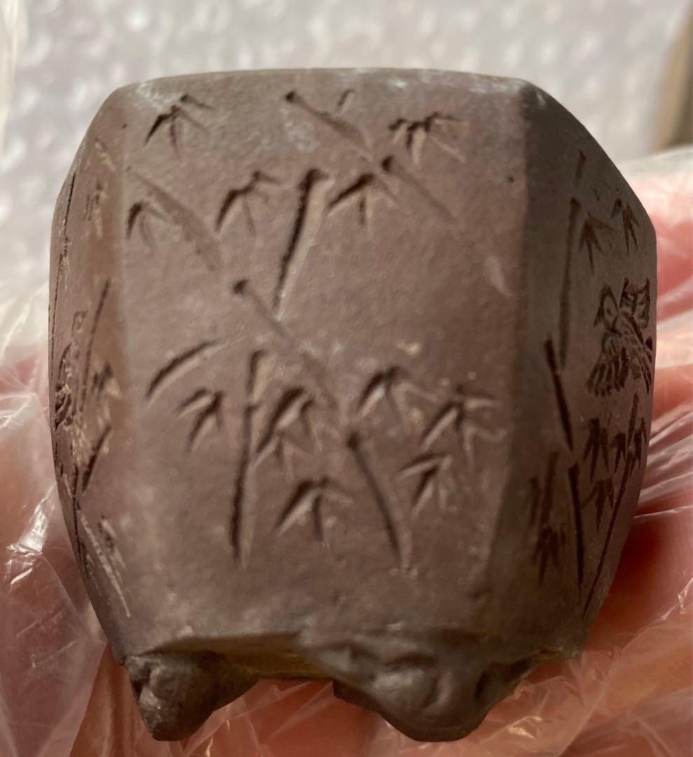 陶雀　雀　３個セット　盆栽鉢　小品　アンティーク　レトロ　(A9・10・11)