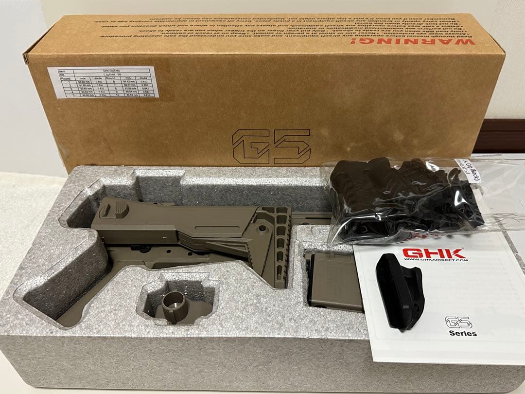 GHK G5 TANカラー&バイオBB弾　お値下げ限界です