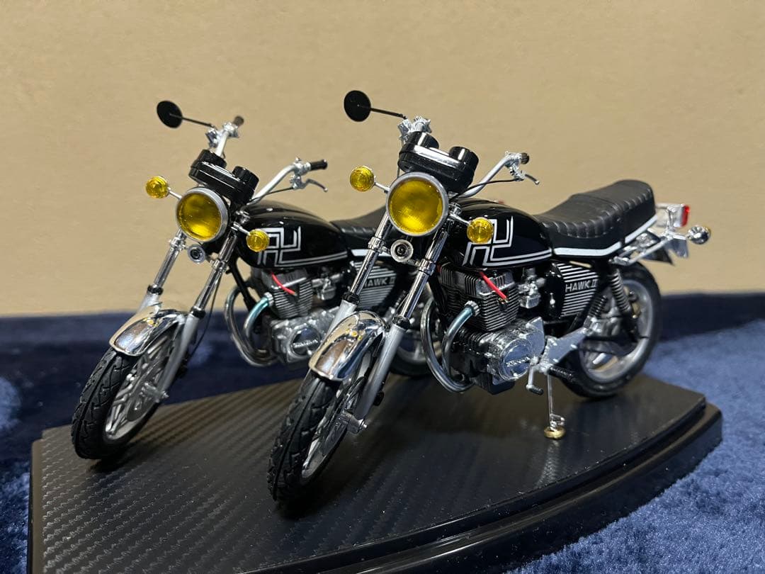 『ちゃむ』HONDA HAWK II プラモデル完成品（マイキーバブ仕様）