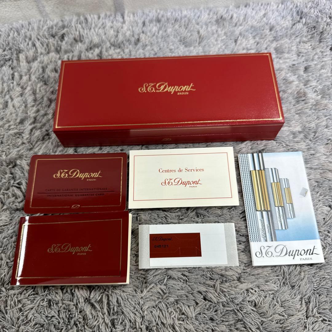 S.T.Dupont エステーデュポン ツイスト式 ボールペン 刻印ロゴ