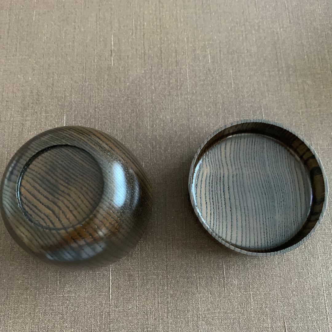 栗木地　木守り蒔絵　中棗　前田清峰作