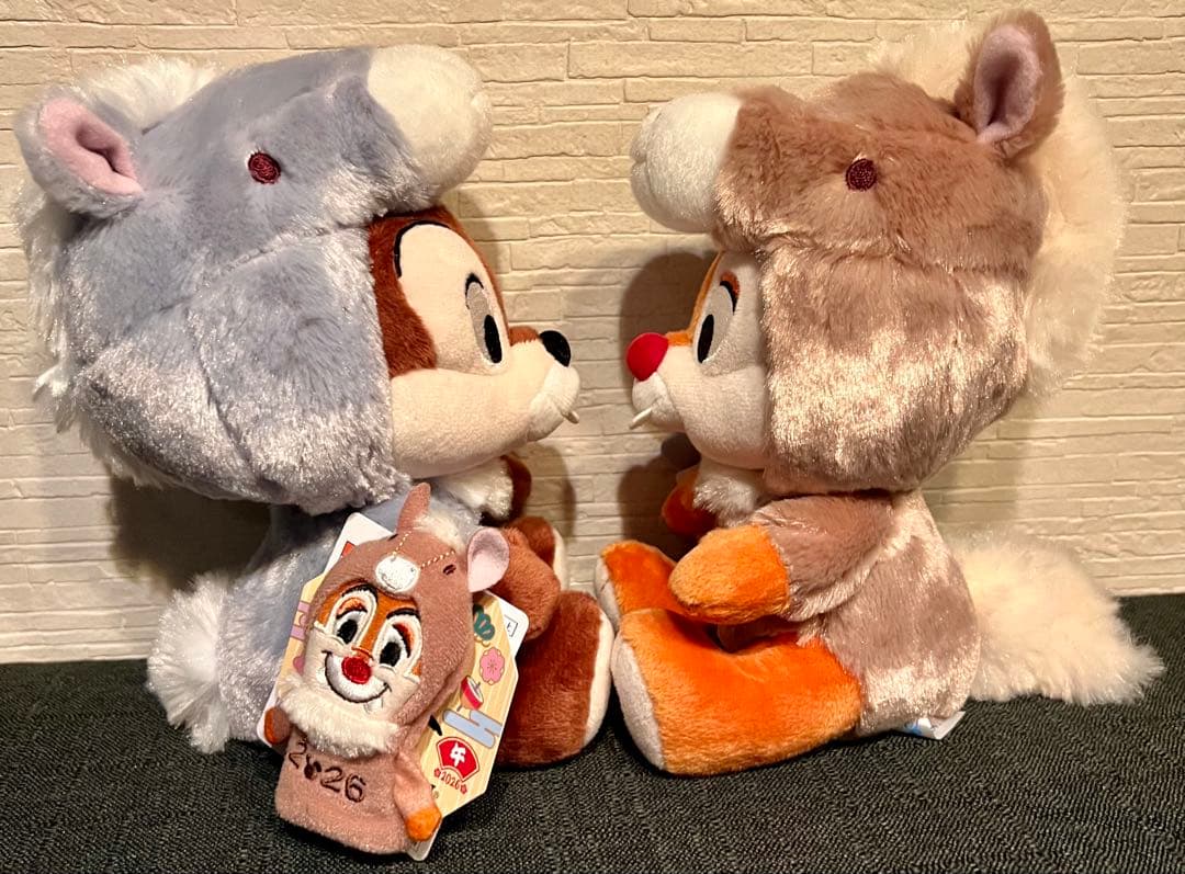 新品　TDR ぬいぐるみ　干支　チップ　デール　ディズニー　うま　2026年