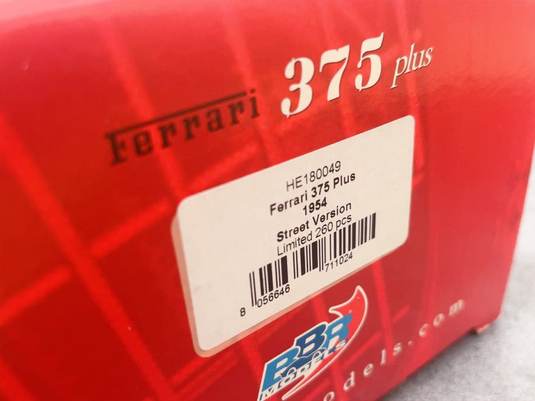 限定260台 BBR 1/18 フェラーリ 375 Plus