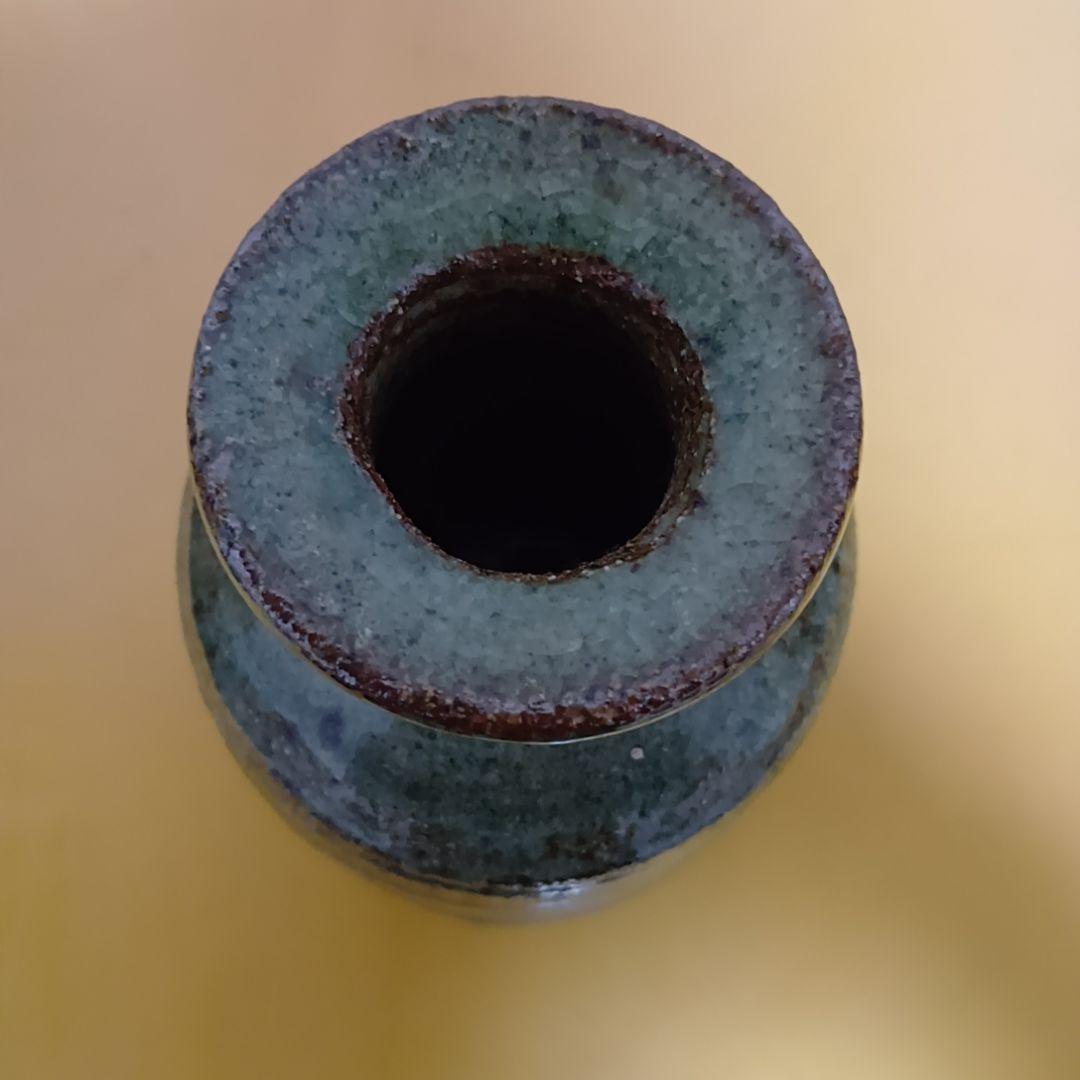 【骨董品】加藤舜陶 灰釉花生 花瓶 花入 共箱 茶道具ほぼ未使用‼️陶芸 美術品